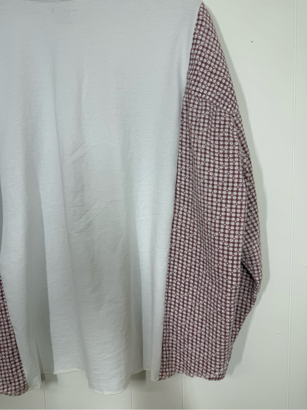 Remi Lyn & Co. Handmade Upcycled Split Carhartt & Flannel Long Sleeve Tee - Picture 10 of 14